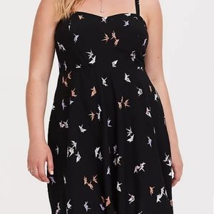 TORRID Size 3 Dress Origami Paper Crane Print